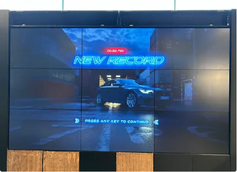 Showroom video wall